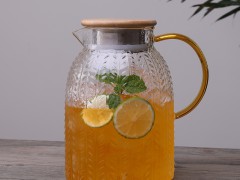 家用錘紋冷水壺防爆耐熱高溫玻璃涼水壺涼開水杯子大容量茶壺套裝 (428播放)